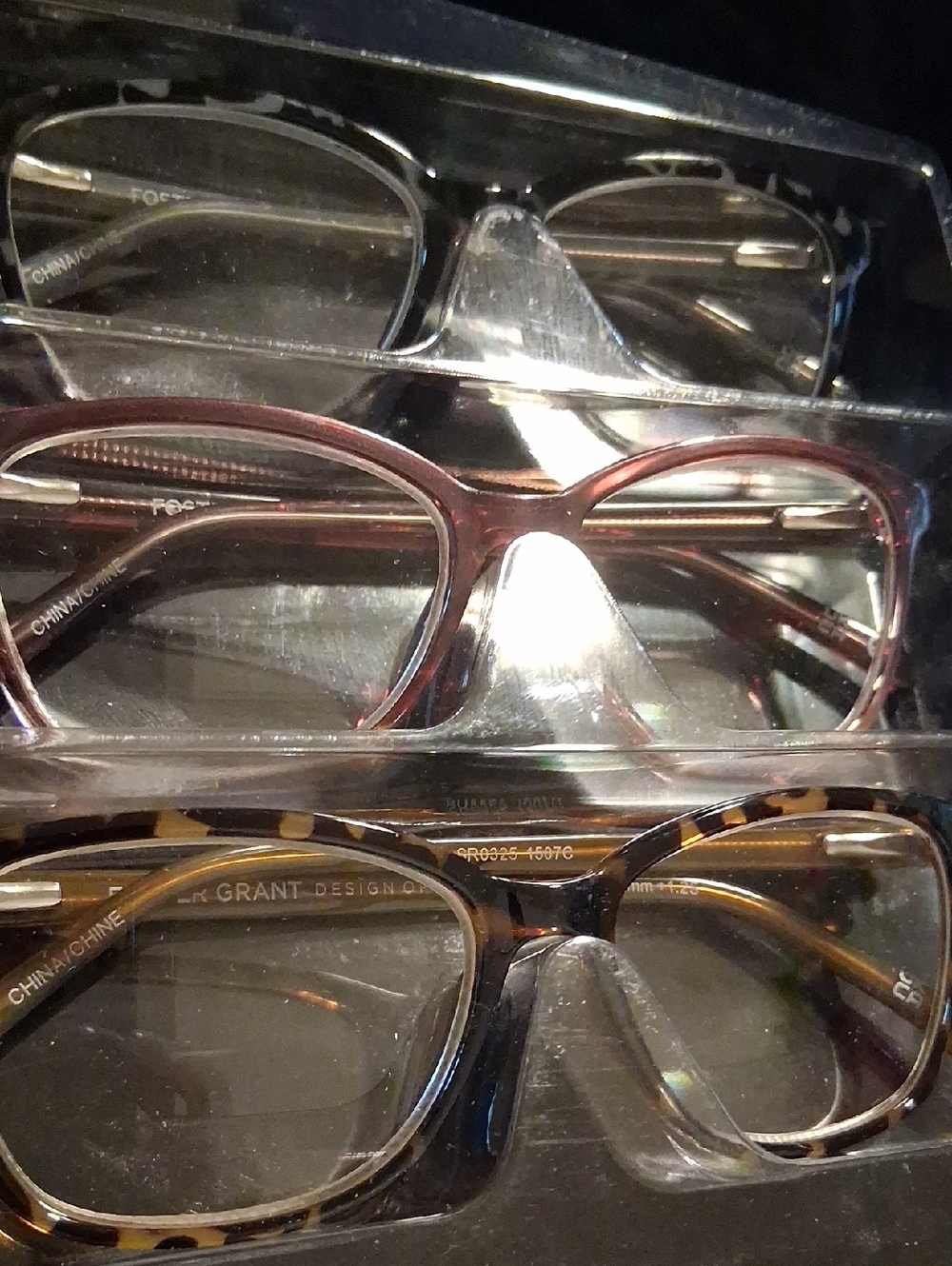 Foster Grant Women's Tortoiseshell and Brown & Pink Reading Glasses Set +1.50